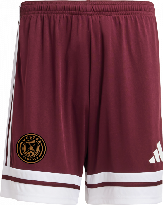 Adidas - Vester Fodbold Shorts - Maroon & white