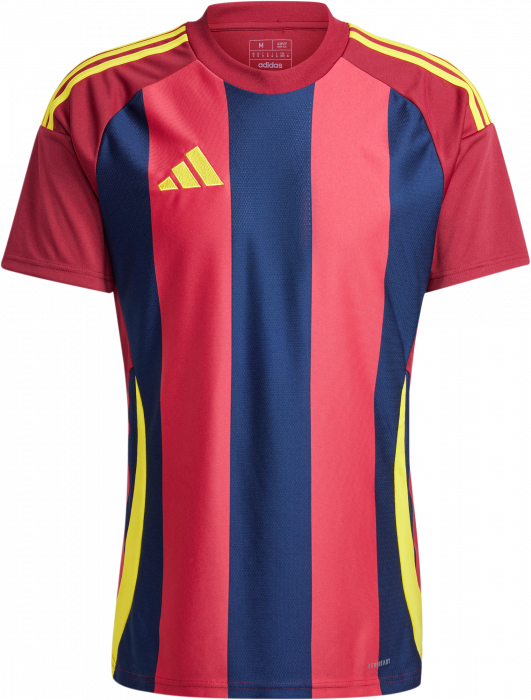 Adidas - Striped 24 Player Jersey - T Navy Blue & rojo