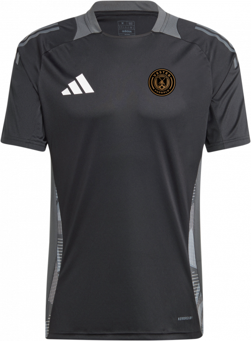 Adidas - Vester Fodbold Trænings T-Shirt - Sort & team dark grey