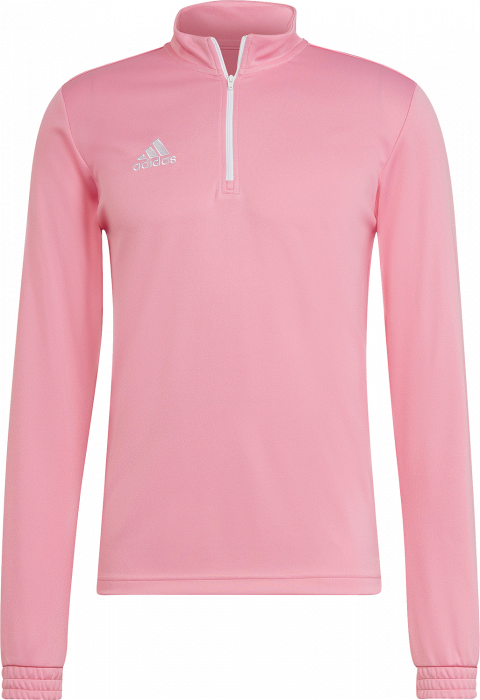 Adidas - Entrada 22 Træning Top With Half Zip - Semi Pink & wit