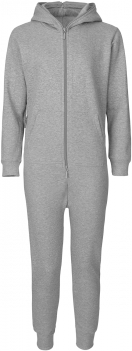 Neutral - Økologisk Heldragt Jumpsuit - Sport Grey