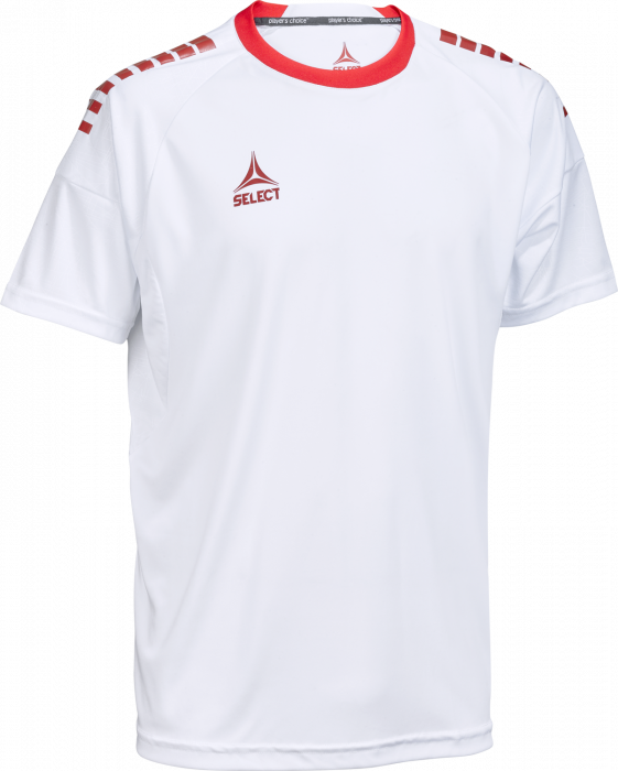 Select - Spain V25 Player Shirt S/s - Bianco & rosso