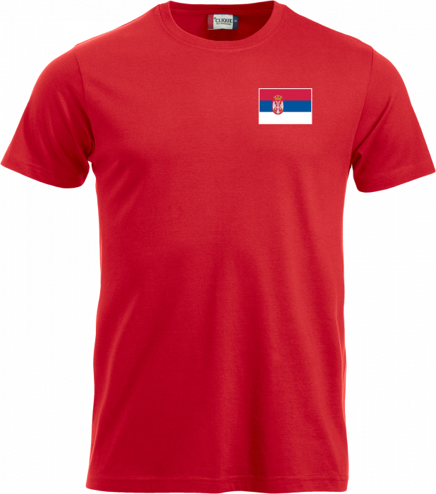 Clique - Lande T-Shirt - Serbien - Rød