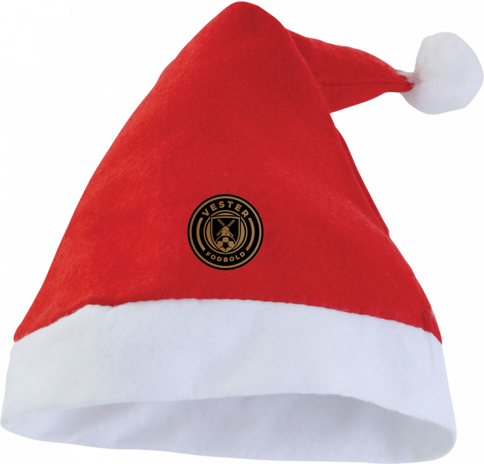 Sportyfied - Vester Fodbold Santa Hat - Red & white